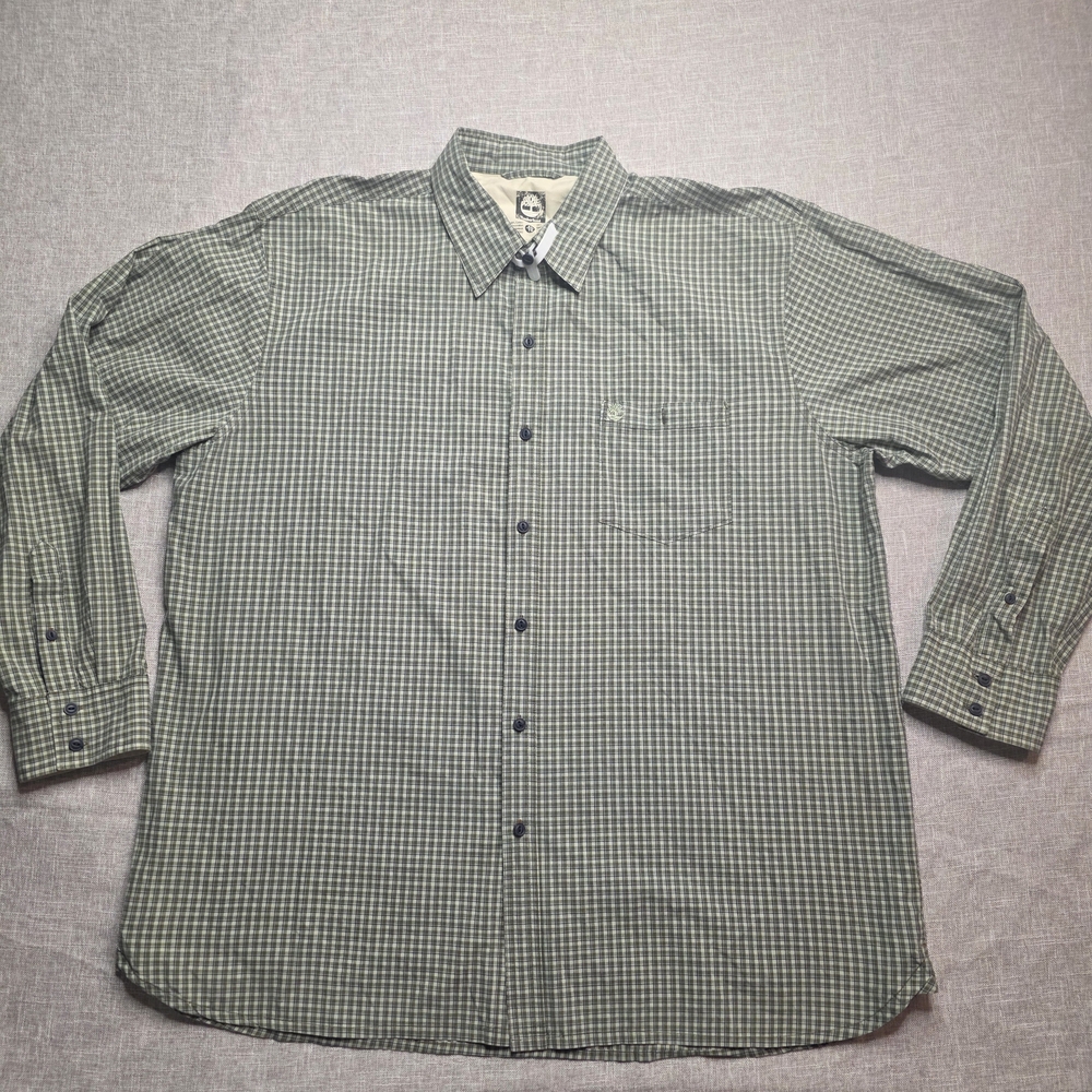 Timberland Green Casual Button Down Shirt New No Tags